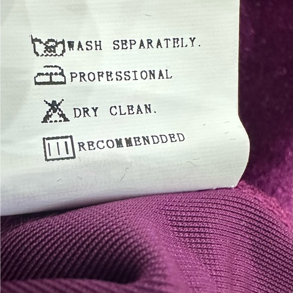 StyleWe Velvet Urban Wideleg High Waisted Trousers size M Purple Retro Chic - Picture 10 of 14